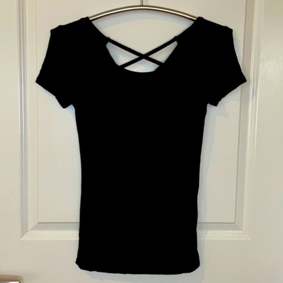 AMERICAN DREAM | Women’s Black Laced Up Back Style Casual Shirt Size Small - Picture 6 of 6